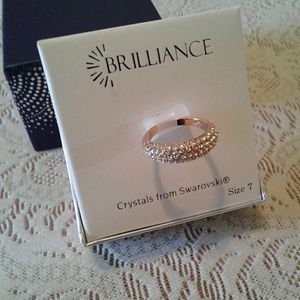 🌺Brilliance Rose Gold & Swarovski Crystals Ring